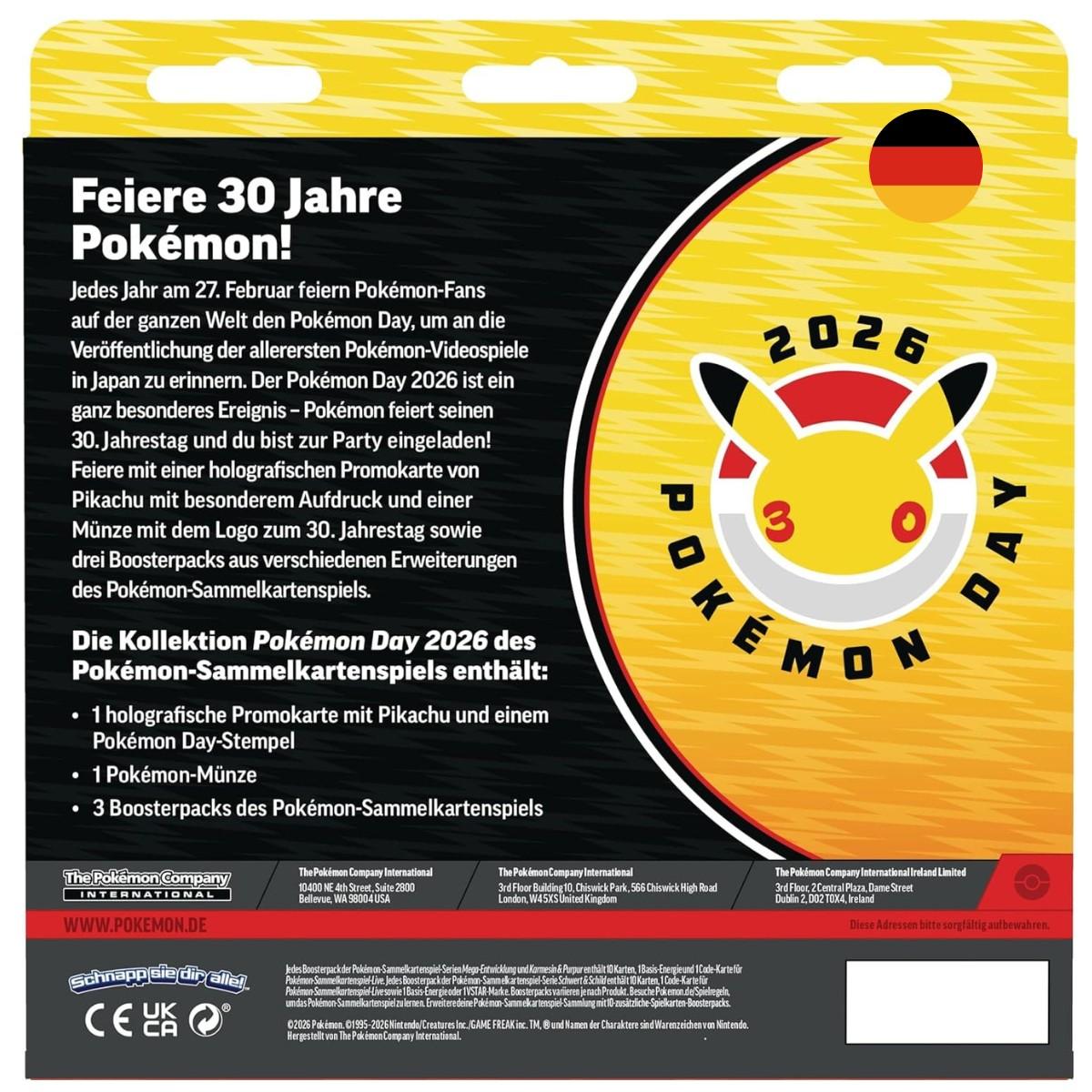 Pokémon TCG: Pokémon Day 2026 Collection (German Edition)