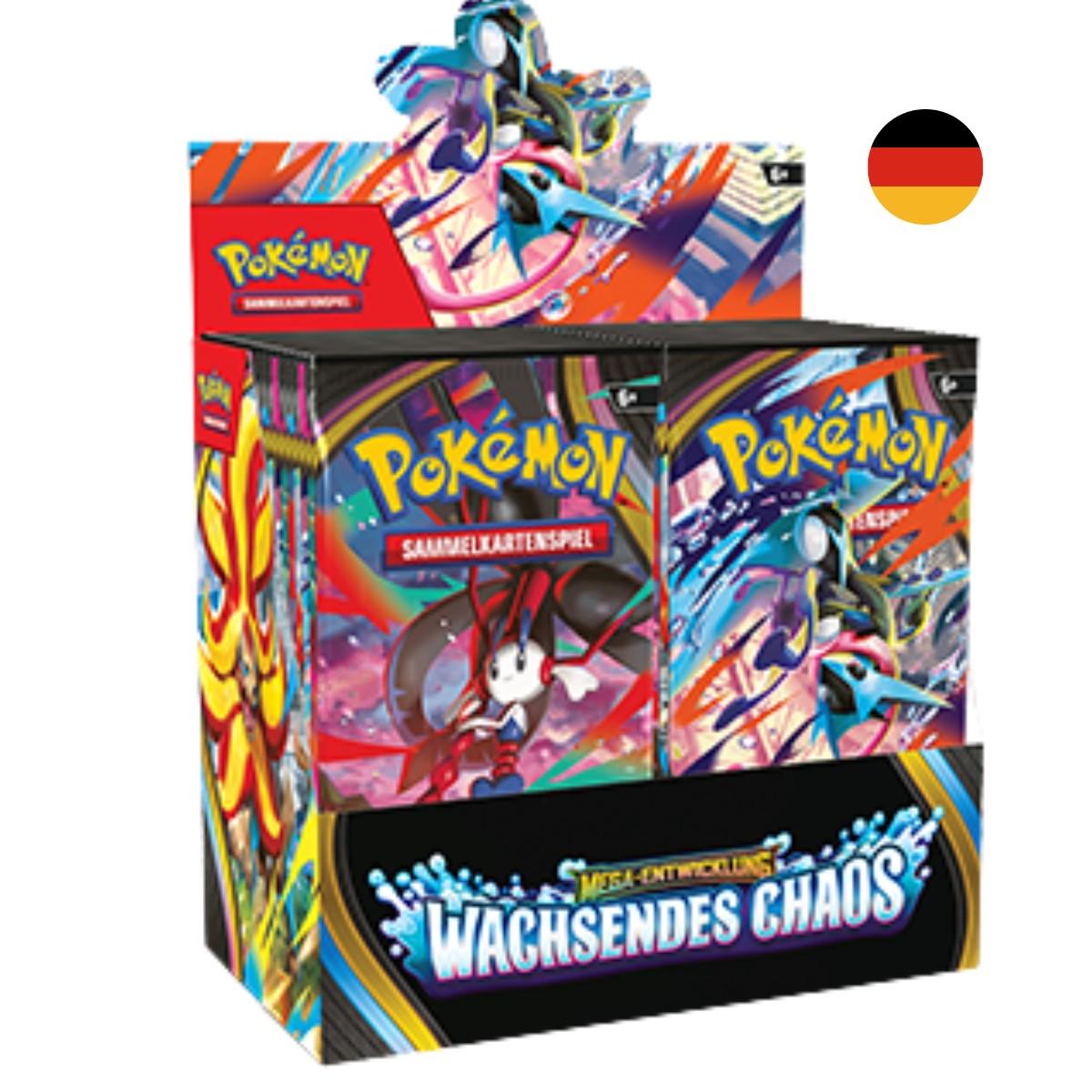 Pokémon TCG: ME04 Growing Chaos – Booster Display Box (36 Packs - German Edition)