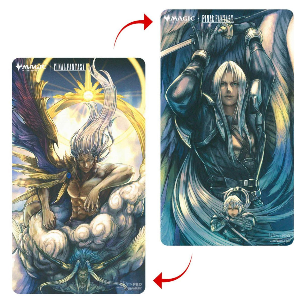 Ultra Pro Double Sided Playmat - MTG Final Fantasy Sephiroth, Fable Soldier / Sephiroth One-Winged Angel