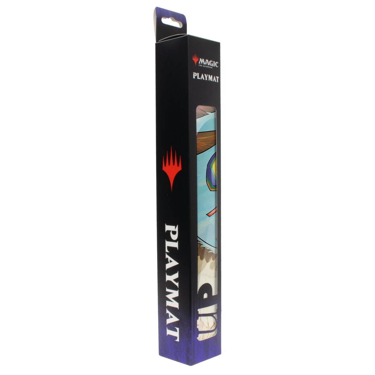 Die Play-Mat von Ultra Pro im MTG Bloomburrow Desing "Zinnia, Valley's Voice" in der Produktverpackung