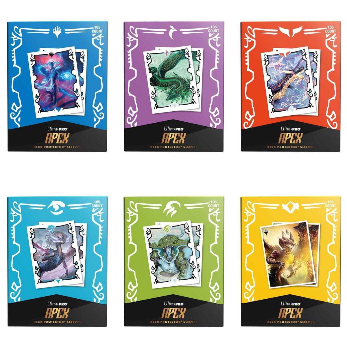 Tarkir Sleeves - 105 Ultra Pro Apex Deck Protector Sleeves für Magic