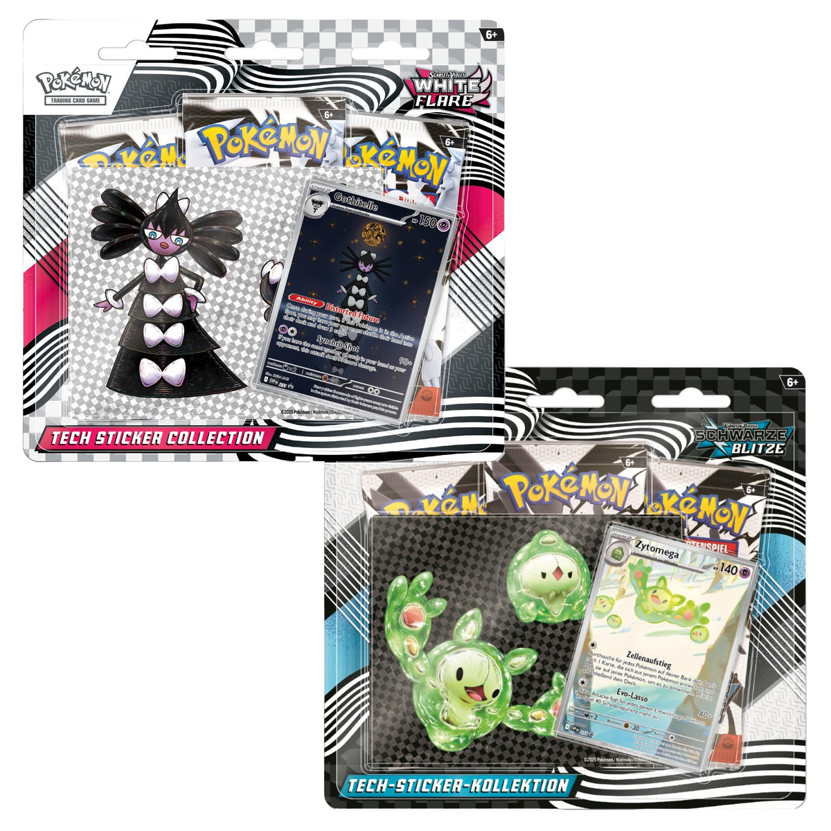 Pokemon TCG Scarlet & Violet 10.5 – Black Bolt & White Flare Tech-Sticker Collection
