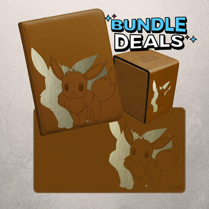 Pokémon Evoli Elite Bundle – Ultra Pro Foil Playmat, Zip-Binder & Alcove Flip Box
