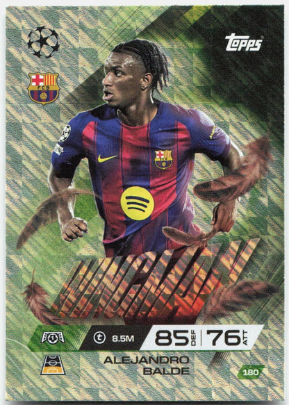 Alejandro Balde #180 - 2025-26 Topps Match Attax UEFA Club Competitions Extra