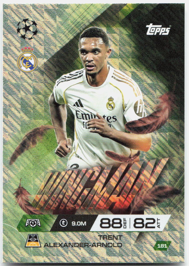 Trent Alexander-Arnold #181 - 2025-26 Topps Match Attax UEFA Club Competitions Extra