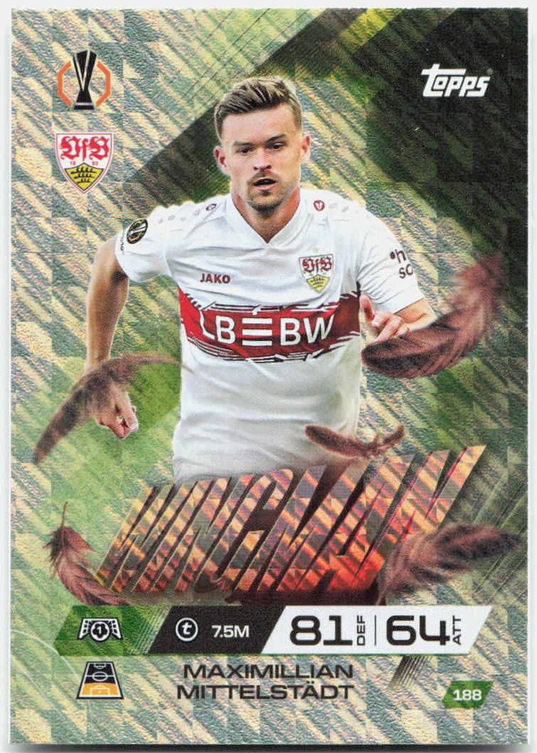 Maximilian Mittelstadt #188 - 2025-26 Topps Match Attax UEFA Club Competitions Extra