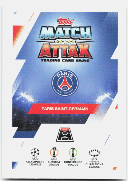 Bradley Barcola #191 - 2025-26 Topps Match Attax UEFA Club Competitions Extra