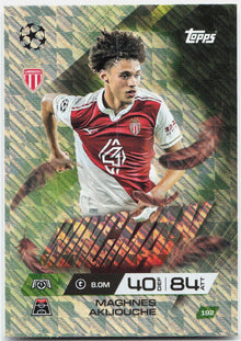 Maghnes Akliouche #192 - 2025-26 Topps Match Attax UEFA Club Competitions Extra