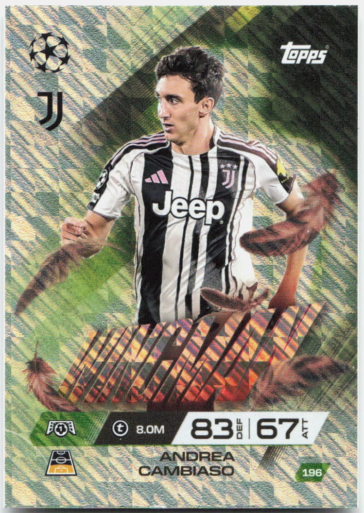 Andrea Cambiaso #196 - 2025-26 Topps Match Attax UEFA Club Competitions Extra