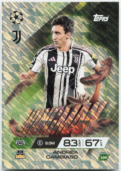 Andrea Cambiaso #196 - 2025-26 Topps Match Attax UEFA Club Competitions Extra