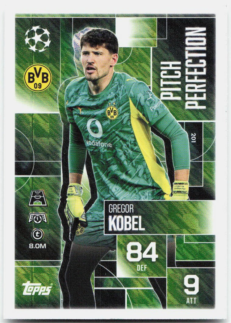 Gregor Kobel #201 - 2025-26 Topps Match Attax UEFA Club Competitions Extra