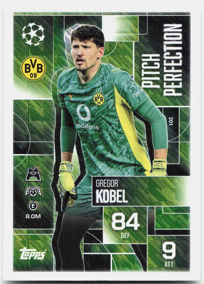 Gregor Kobel #201 - 2025-26 Topps Match Attax UEFA Club Competitions Extra