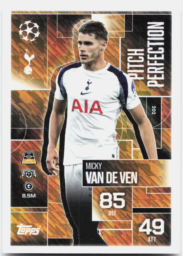 Micky van de Ven #202 - 2025-26 Topps Match Attax UEFA Club Competitions Extra