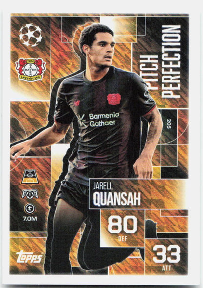 Jarell Quansah #205 - 2025-26 Topps Match Attax UEFA Club Competitions Extra
