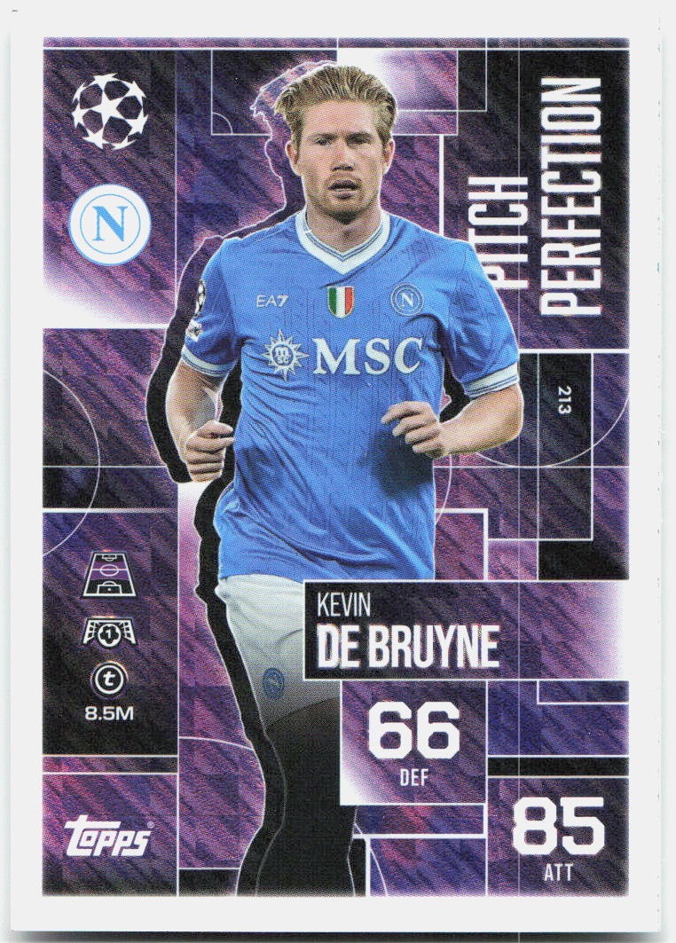 Kevin De Bruyne #213 - 2025-26 Topps Match Attax UEFA Club Competitions Extra