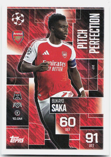 Bukayo Saka #217 - 2025-26 Topps Match Attax UEFA Club Competitions Extra