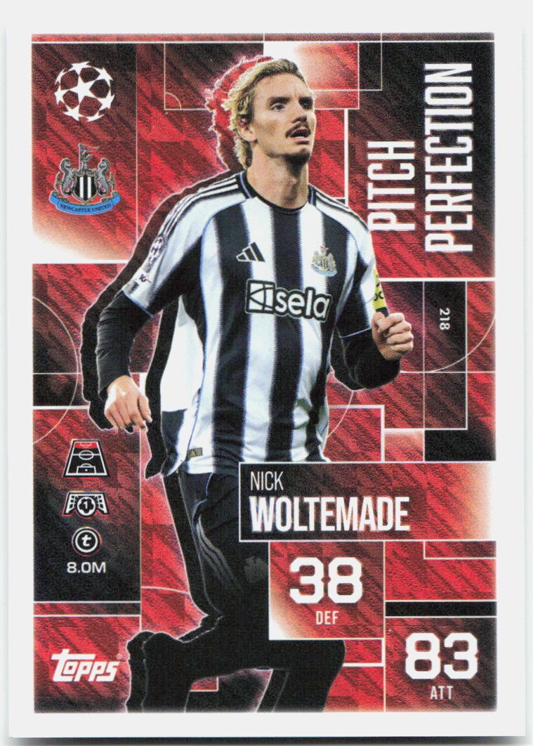 Nick Woltemade #218 - 2025-26 Topps Match Attax UEFA Club Competitions Extra