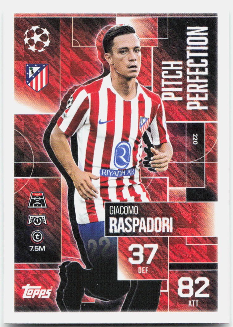 Giacomo Raspadori #220 - 2025-26 Topps Match Attax UEFA Club Competitions Extra