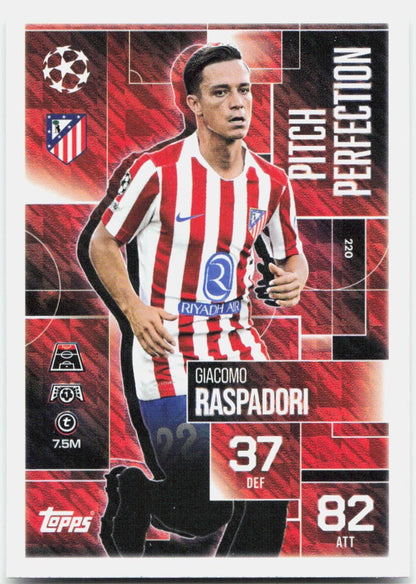 Giacomo Raspadori #220 - 2025-26 Topps Match Attax UEFA Club Competitions Extra