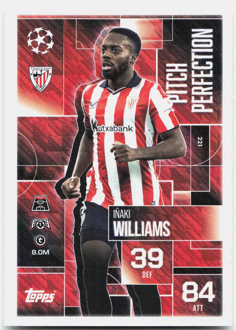 Inaki Williams #221 - 2025-26 Topps Match Attax UEFA Club Competitions Extra