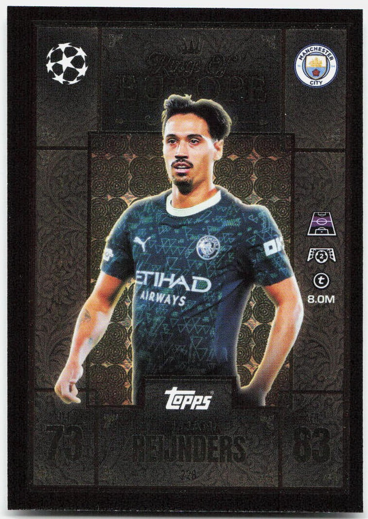 Tijjani Reijnders #228 - 2025-26 Topps Match Attax UEFA Club Competitions Extra