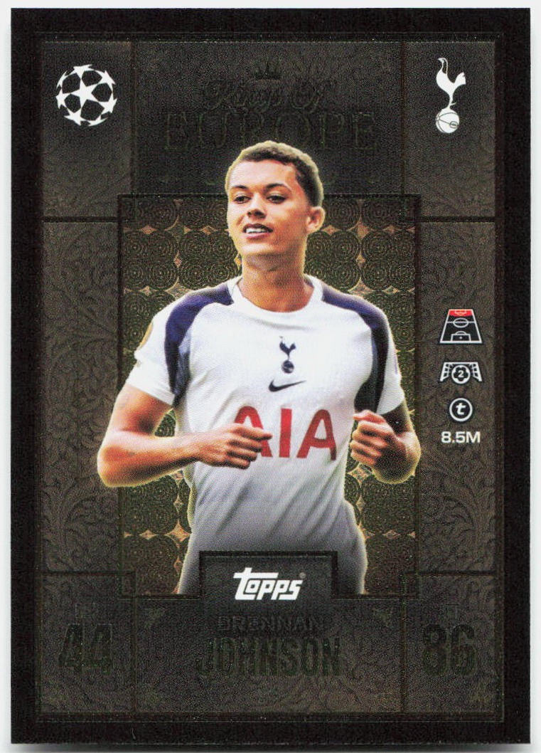 Brennan Johnson #231 - 2025-26 Topps Match Attax UEFA Club Competitions Extra