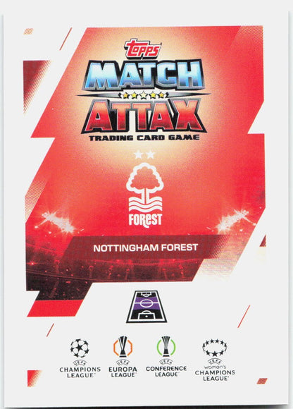 Morgan Gibbs-White #233 - 2025-26 Topps Match Attax UEFA Club Competitions Extra