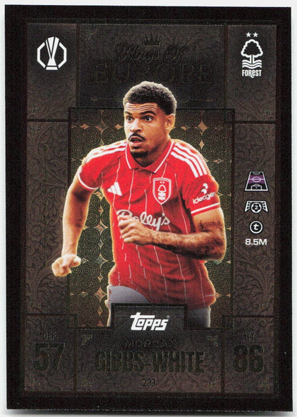 Morgan Gibbs-White #233 - 2025-26 Topps Match Attax UEFA Club Competitions Extra