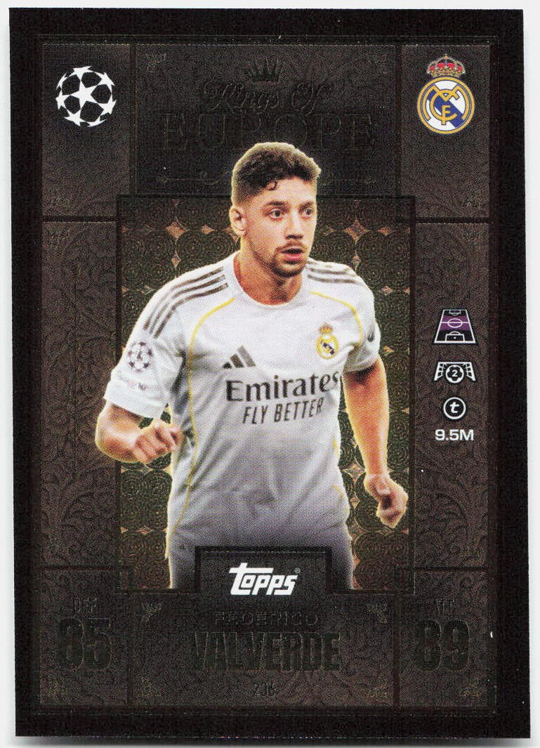 Federico Valverde #236 - 2025-26 Topps Match Attax UEFA Club Competitions Extra