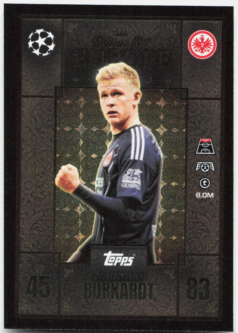 Jonathan Burkardt #241 - 2025-26 Topps Match Attax UEFA Club Competitions Extra