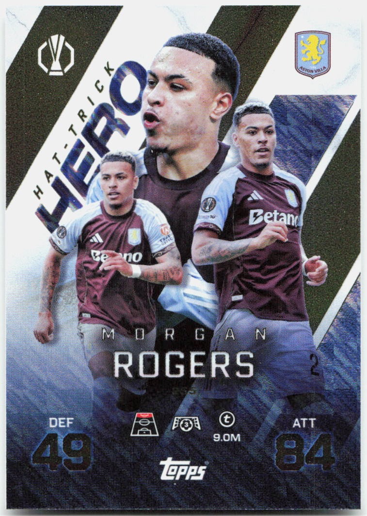 Morgan Rogers #255 - 2025-26 Topps Match Attax UEFA Club Competitions Extra