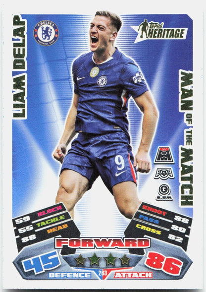 Liam Delap #263 - 2025-26 Topps Match Attax UEFA Club Competitions Extra