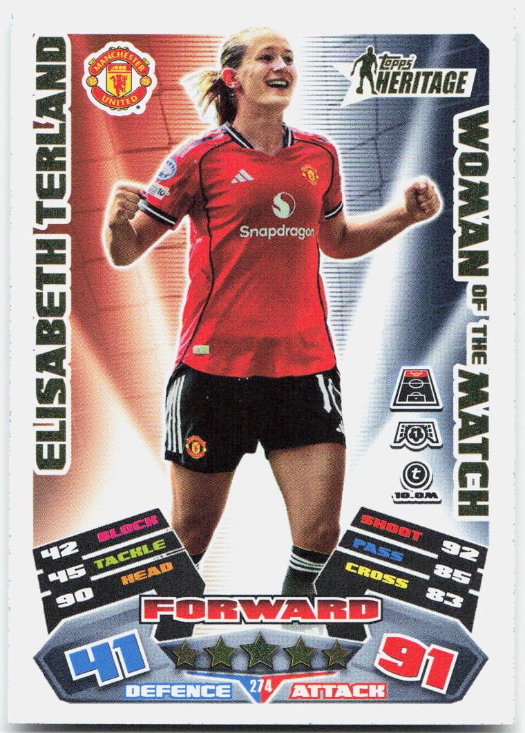 Elisabeth Terland #274 - 2025-26 Topps Match Attax UEFA Club Competitions Extra