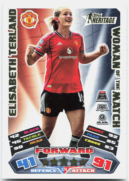 Elisabeth Terland #274 - 2025-26 Topps Match Attax UEFA Club Competitions Extra