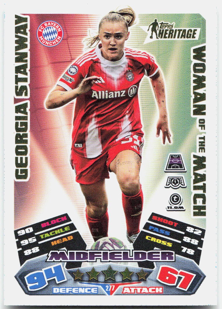 Georgia Stanway #277 - 2025-26 Topps Match Attax UEFA Club Competitions Extra