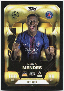 Nuno Mendes #281 - 2025-26 Topps Match Attax UEFA Club Competitions Extra