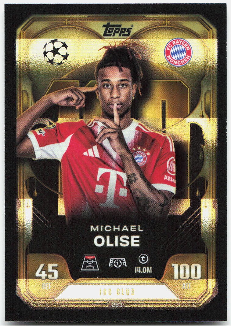 Michael Olise #283 - 2025-26 Topps Match Attax UEFA Club Competitions Extra