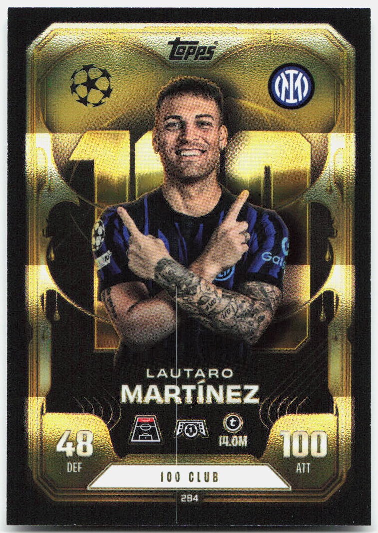 Lautaro Martinez #284 - 2025-26 Topps Match Attax UEFA Club Competitions Extra