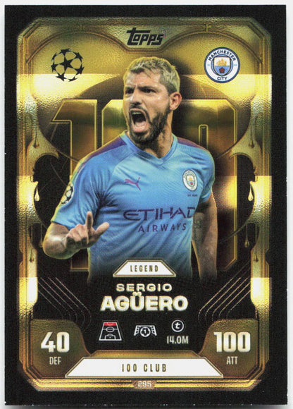 Sergio Aguero #295 - 2025-26 Topps Match Attax UEFA Club Competitions Extra