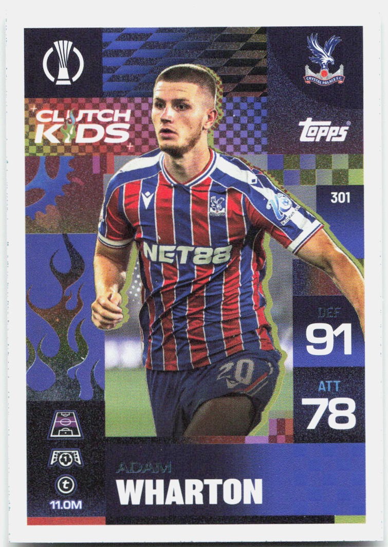 Adam Wharton #301 - 2025-26 Topps Match Attax UEFA Club Competitions Extra