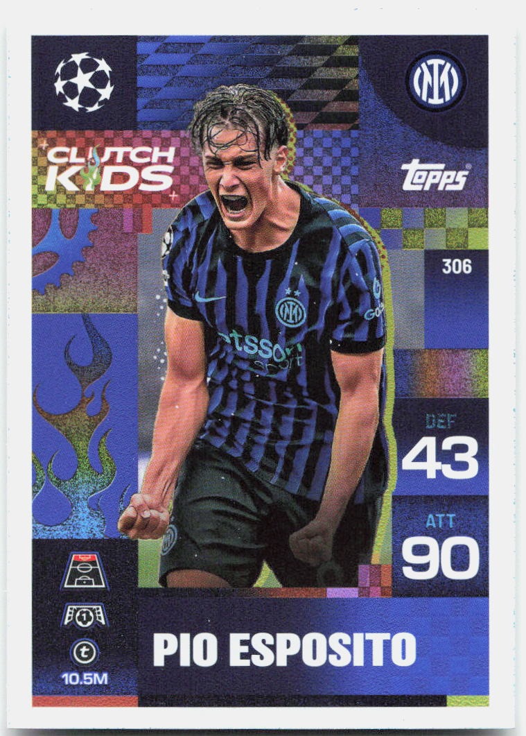 Pio Esposito #306 - 2025-26 Topps Match Attax UEFA Club Competitions Extra