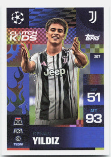 Kenan Yildiz #307 - 2025-26 Topps Match Attax UEFA Club Competitions Extra