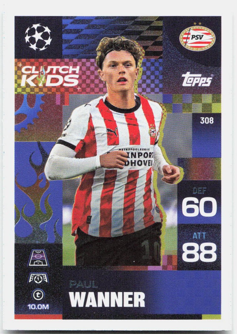 Paul Wanner #308 - 2025-26 Topps Match Attax UEFA Club Competitions Extra
