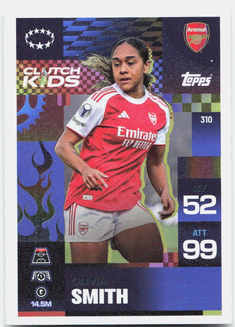 Olivia Smith #310 - 2025-26 Topps Match Attax UEFA Club Competitions Extra