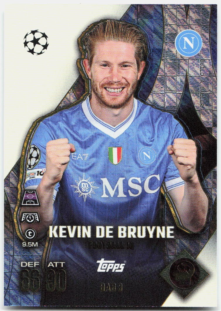 Kevin De Bruyne #BAB3 - 2025-26 Topps Match Attax UEFA Club Competitions Extra Build-A-Baller