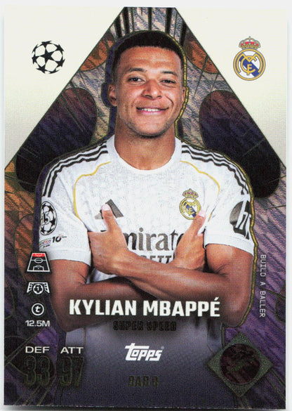 Kylian Mbappe #BAB8 - 2025-26 Topps Match Attax UEFA Club Competitions Extra Build-A-Baller