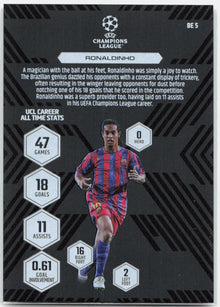 Ronaldinho #BE5 - 2025-26 Topps Match Attax UEFA Club Competitions Extra Black Edge Edition