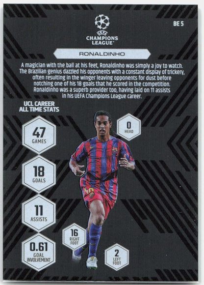 Ronaldinho #BE5 - 2025-26 Topps Match Attax UEFA Club Competitions Extra Black Edge Edition