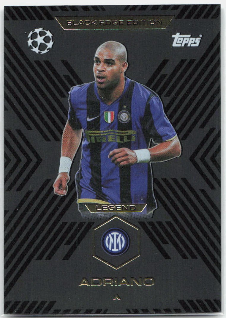 Adriano #BE9 - 2025-26 Topps Match Attax UEFA Club Competitions Extra Black Edge Edition