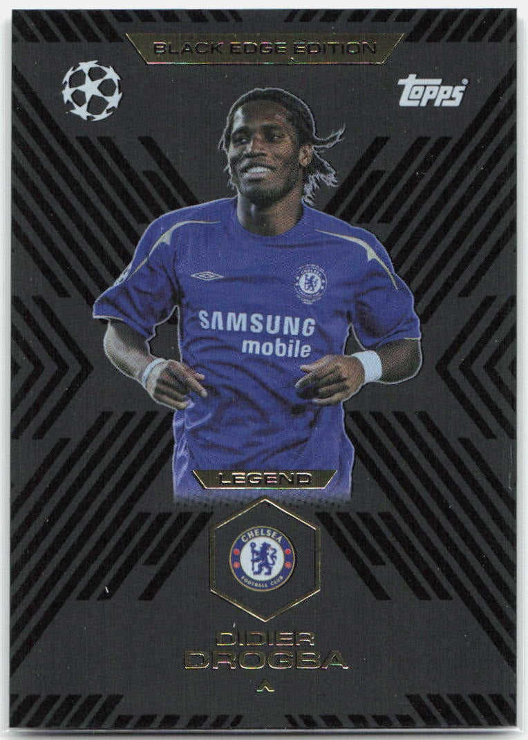 Didier Drogba #BE3 - 2025-26 Topps Match Attax UEFA Club Competitions Extra Black Edge Edition